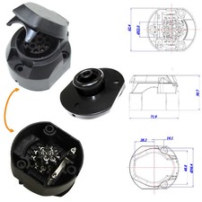 Anhänger Steckdose 13+1 polig