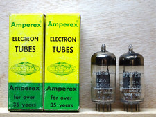 Pair: AMPEREX ECC81 | MULLARD MADE | SEHR GUT ✅ NOS NIB | Tube Röhre ( 12AT7 )