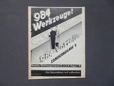 Katalog Westfalia - Werkzeugcompany GmbH Hagen in Westfalen, 1936, 984 Werkzeuge