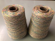 KonenGarn 750g  2x Baumwolle Polyester Nm 30/2 Maschinenstrick häkeln Wollekonen