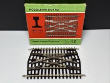 Spur H0 DDR PILZ Modellgleis Mittelstück Doppelte Gleisverbindung Neuwertig OVP