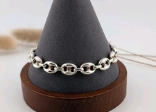 Damen Armband Sterling Silber 925 Bohnenkette Länge 21,0cm