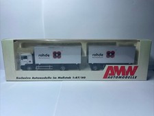 A16 Modellauto 1:87 AWM MAN F90  Ovp Lkw Rohde Büromöbelwerk Kofferhäñgerzug H0