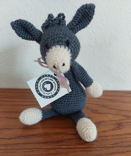 Handarbeit kuscheltier esel - handarbeit, *