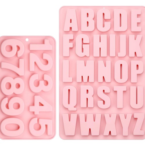 Silikonform buchstaben und - buchstaben,