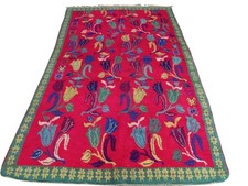 Vintage Handgeknüpfter Marokkanischer Rosa Teppich Berber Authentisch...