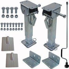 2 Kurbelstützen Hubstützen Hubmatic Wohnmobil Wohnwagen Anhänger 330-535 mm