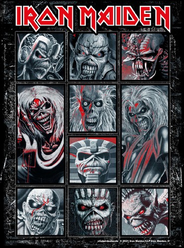 Iron maiden aufkleber - iron,
