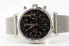 BREITLING TRANSOCEAN AB0510 Stahl Chronograph Ø 46 mm Papiere 2015 black Dial