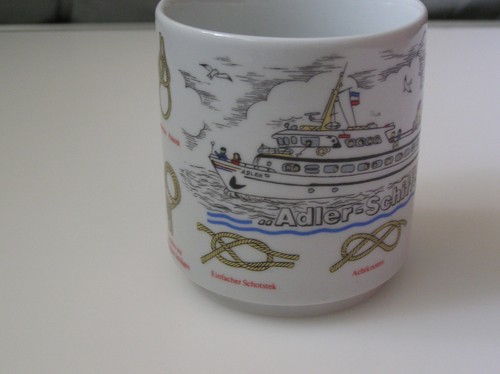 Porzellan kaffeebecher schiff - porzellan,