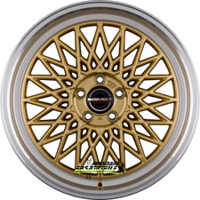 4x Borbet B gold rim polished