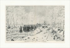 Rückzug Napoleons aus Rußland W. Weretschagin Holzstich Bildersaal 245