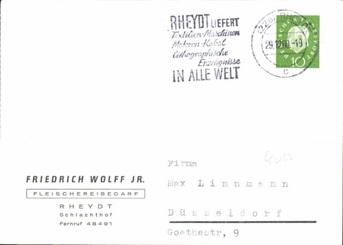 Postkarte friedrich - postkarte,