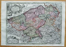 Belgien Flandria - Kupferstich