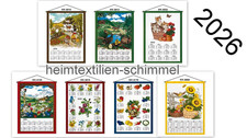 Textiler Wandkalender 2026