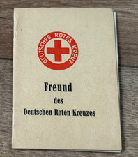 DDR MITGLIEDSBUCH DRK 1957 - Freund des Deutschen Roten Kreuzes + Marken
