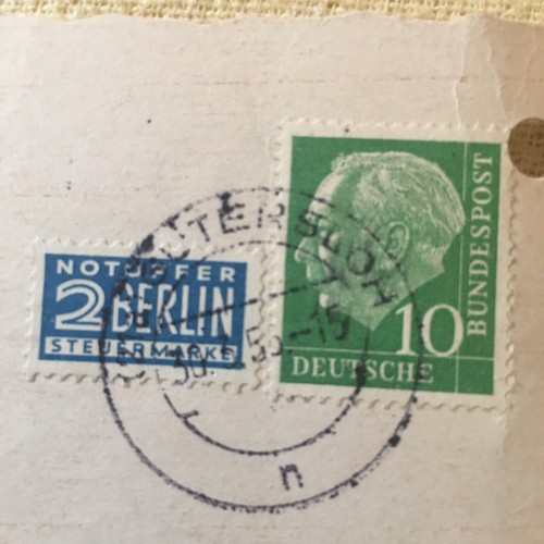 Briefmarke deutsche bundespost - briefmarke,