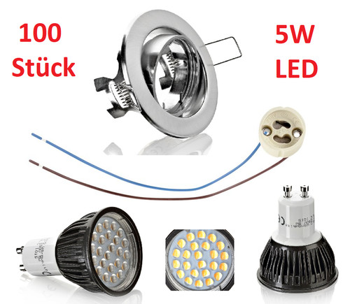 100er set gu10 led - 100er, +