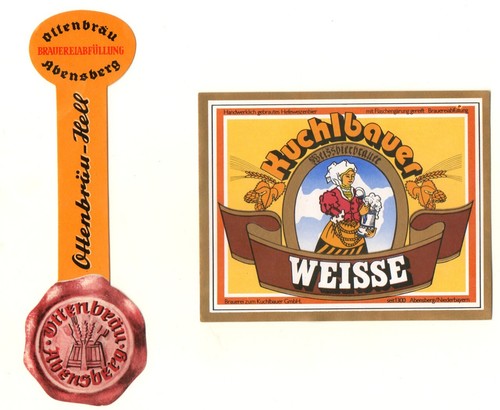 Old beer labels kuchlbauer - labels, +
