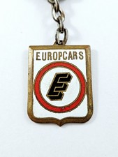 Schlüsselanhänger - Europcar - Verleihversion Automobil - Metall Emaille Vintage