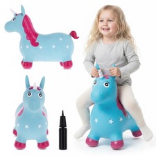 SUN BABY Hüpftier Hüpfspielzeug für Kinder mit Pumpe Gummi ab 1 Jahre 