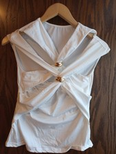  Damen Top, Party, Oberteil, Weiß,  Gr. S/ 36 WIE...