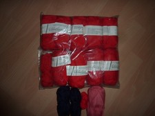 570 g Baumwolle Schulgarn Topflappengarn/Reste  Basteln Handarbeit  rot