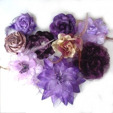 9x HAARBLUME Ansteckblume