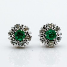 Stud Earrings 585/14K White