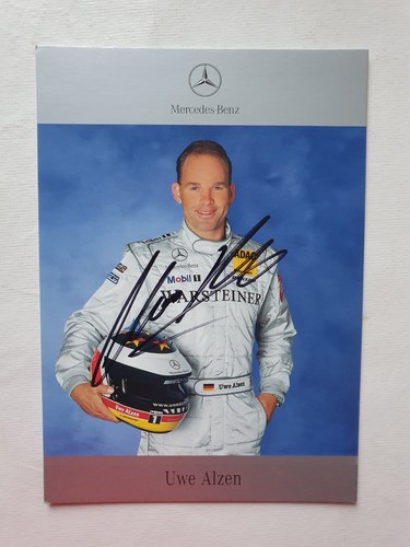 Autogrammkarte rennfahrer uwe - autogrammkarte,