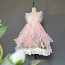 Damen Mädchen Netz Lolita