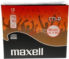 10 Maxell Rohlinge CD-R Audio