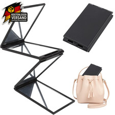 360 Grad Spiegel Faltbar, Tragbarer 4 Wege Taschenspiegel Klappbar, Kleiner Reis