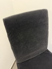 IKEA Stuhlhusse Grau Anthrazit Bergmund Samt