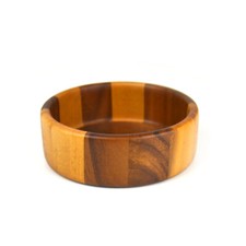 Schale Massivholz Akazie Obst Knabbern Gebäck - 5,5cm hoch 15cm breit - 365Möbel