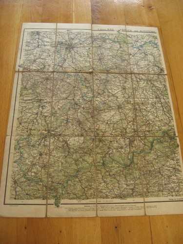 Alte landkarte sachsen west - west, um