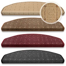 Stufenmatten Rapido Halbrund in 4 Farbe Treppenschoner Stufenmatte Treppenmatte