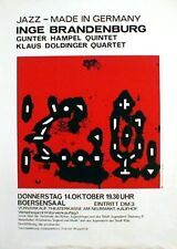 GUNTER HAMPEL und KLAUS DOLDINGER rares Konzertplakat von 1967 gerollt