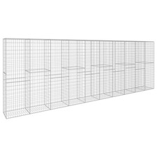Gabionenwand mit Abdeckung