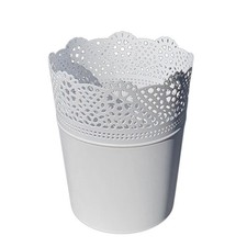 Blumentopf luzia weiss cm - weiss,