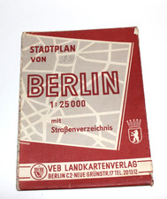 Alter Stadtplan / Landkarte Berlin - VEB Landkartenverlag Berlin DDR (#2684)
