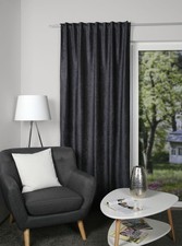 HOME WOHNIDEEN Thermo Chenille Einzelschal THERMO mit Funktionsband, anthrazit