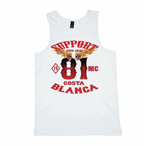 White singlet - white,