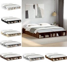 Bettgestell Sonoma-Eiche Holzwerkstoff Bett Jugendbett Schlafzimmer Bett 9 Größe