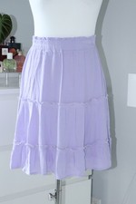 VILA zarter Stufen ROCK Gr. 36 / S 38 hell lila flieder Sommer Crash Optik #M