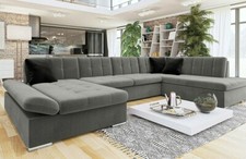 Ecksofa Portis Fabona Eckcouch Sofagarnitur Bettkasten Schlaffunktion U-Form