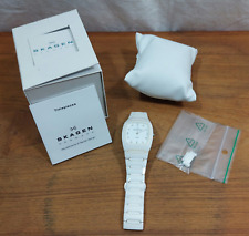 SKAGEN DENMARK CERAMIC WEISSE ARMBANDUHR IM ORIGINALKARTON & ZUBEHÖR & ANLEITUNG