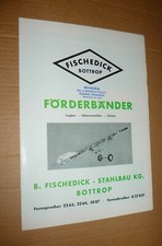 alt: Fischedick Förderbänder Prospektt (von ca. 1960)