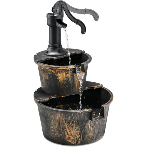 Gartenbrunnen stufig mit - 2-stufig,