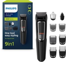 Philips Multigroom kabellos 9-in-1 Barttrimmer Haarschneider & Nasenhaartrimmer
